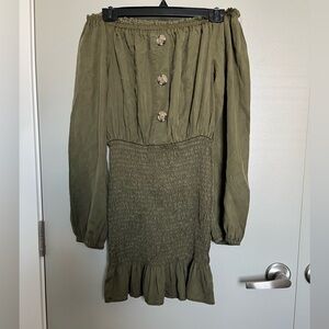 Flirty ruched mini dress